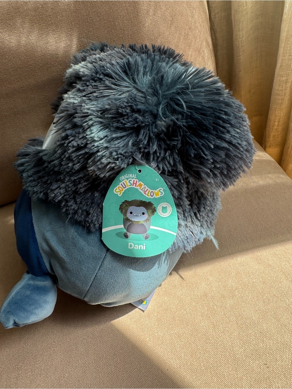 NWT 11" Dani the Navy Blue Bigfoot Squishmallow Yeti Plush Kellytoy Exclusive. - Picture 3 of 8